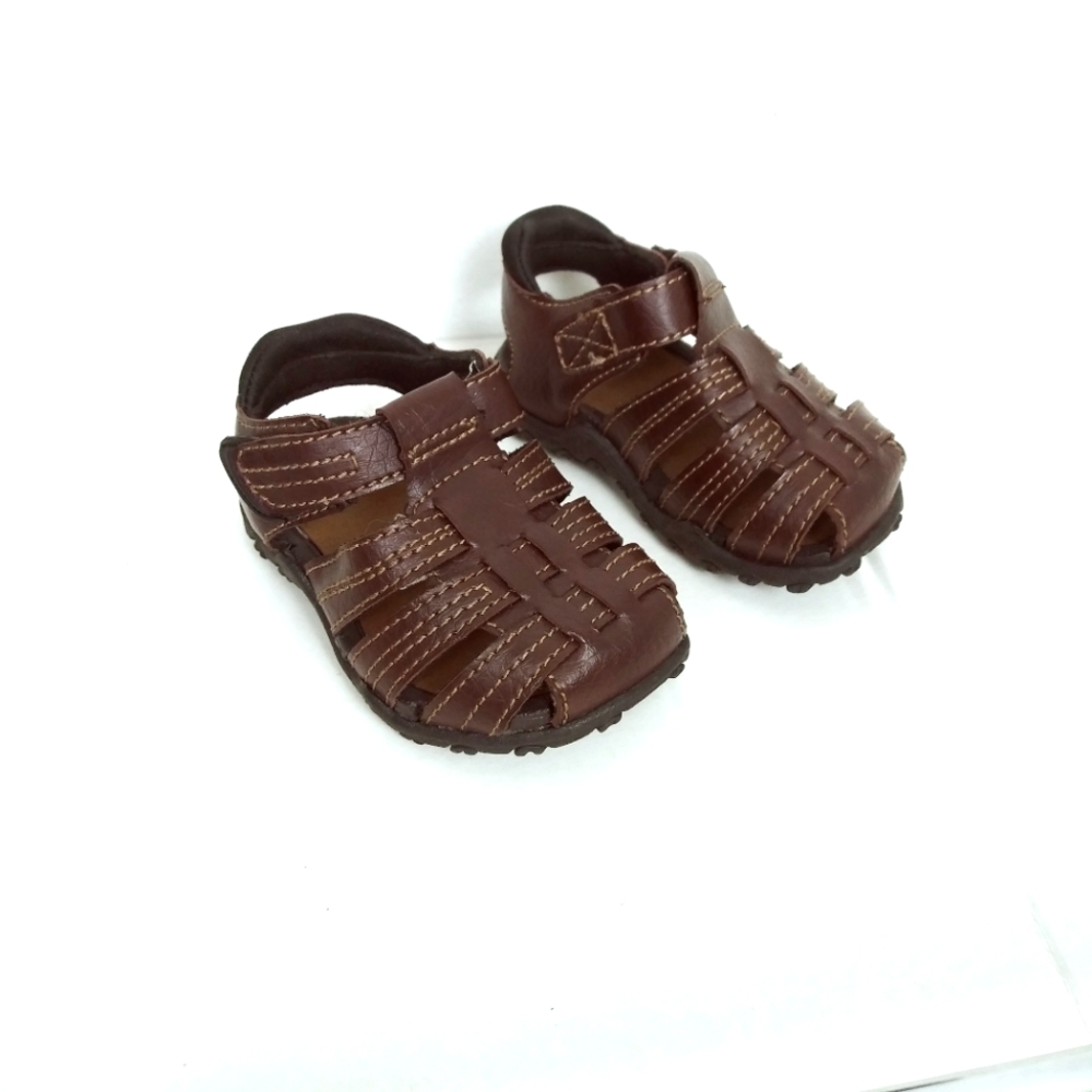 Baby Teeny Toes Sandal Shoes Baby & Walker Size 3W Brown